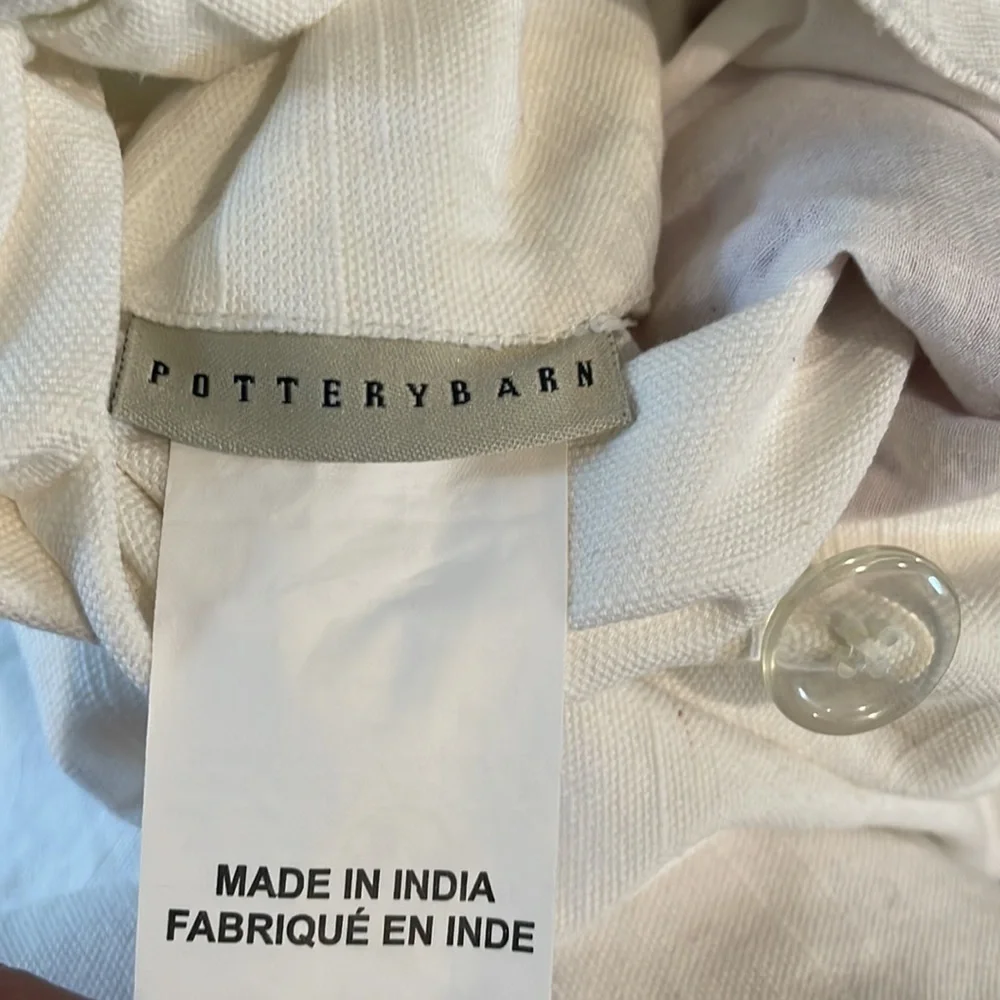 Pottery Barn Belle embroidered set of 2 euro shams